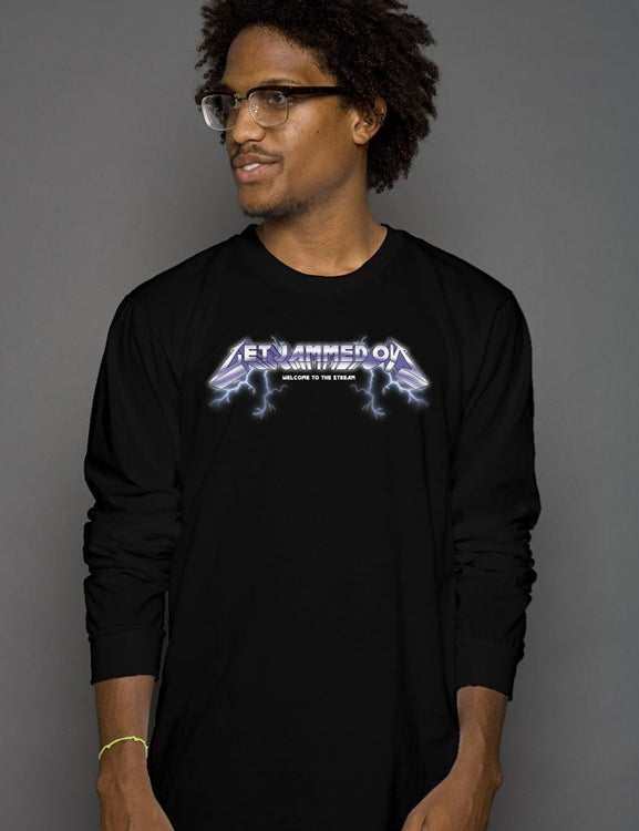 long sleeves get jammed on lightning black